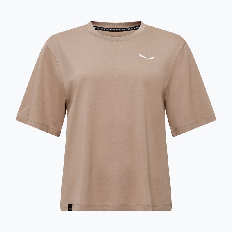 Damen Salewa Eagle Sonnenuntergang Loose Treibsand T-Shirt 5