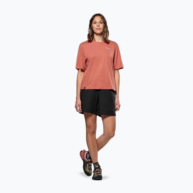 Damen Salewa Eagle Sonnenuntergang Loose t-shirt etruscan rot 2