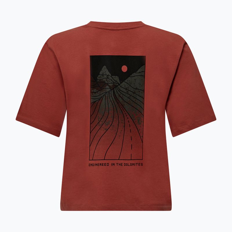 Damen Salewa Eagle Sonnenuntergang Loose t-shirt etruscan rot 6