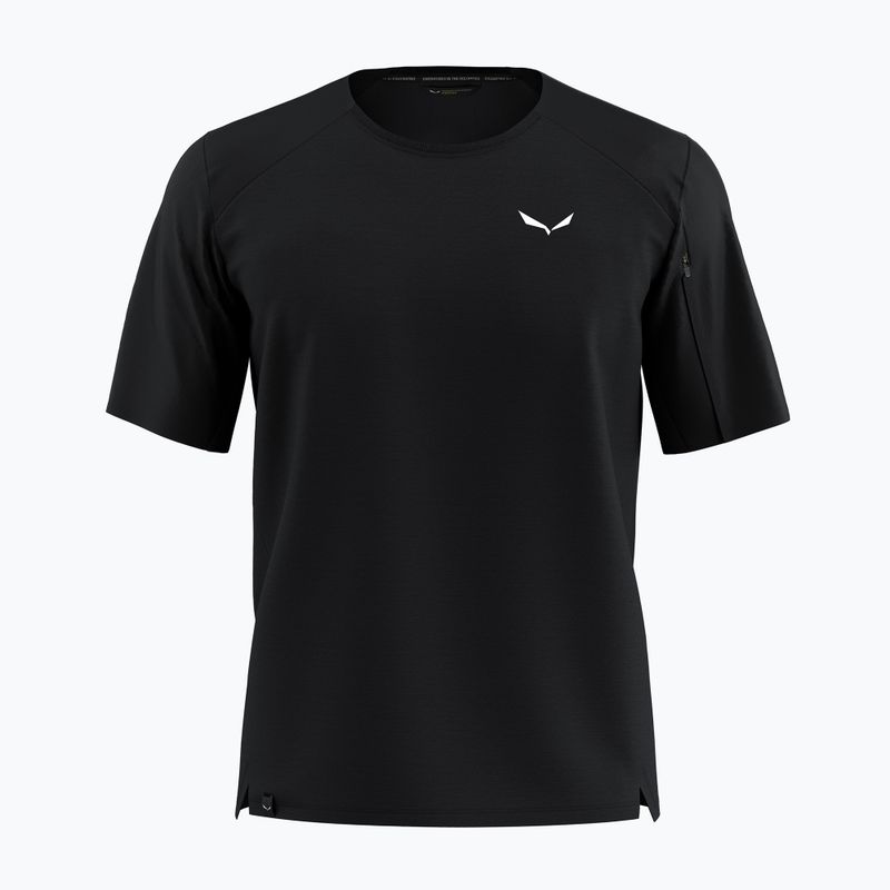 Salewa Herren-Trekking-Shirt Puez Am Hyb schwarz aus