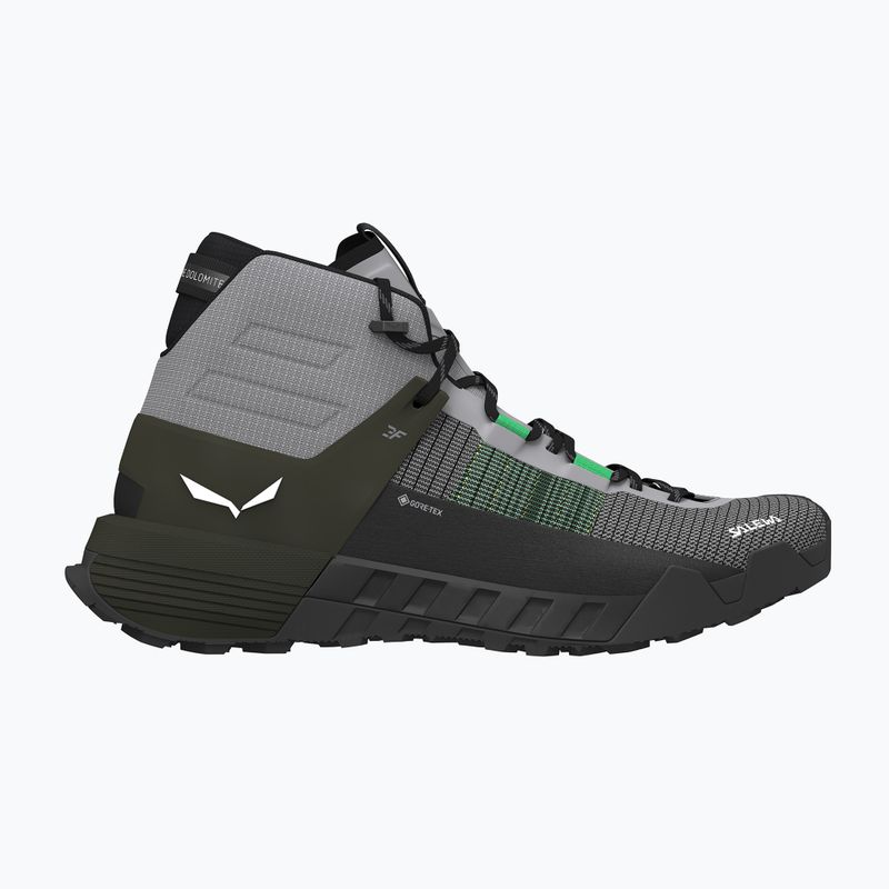 Herren Salewa Wildfire Nxt Mid GTX alloy / dunkel olivfarbener Approach-Schuh