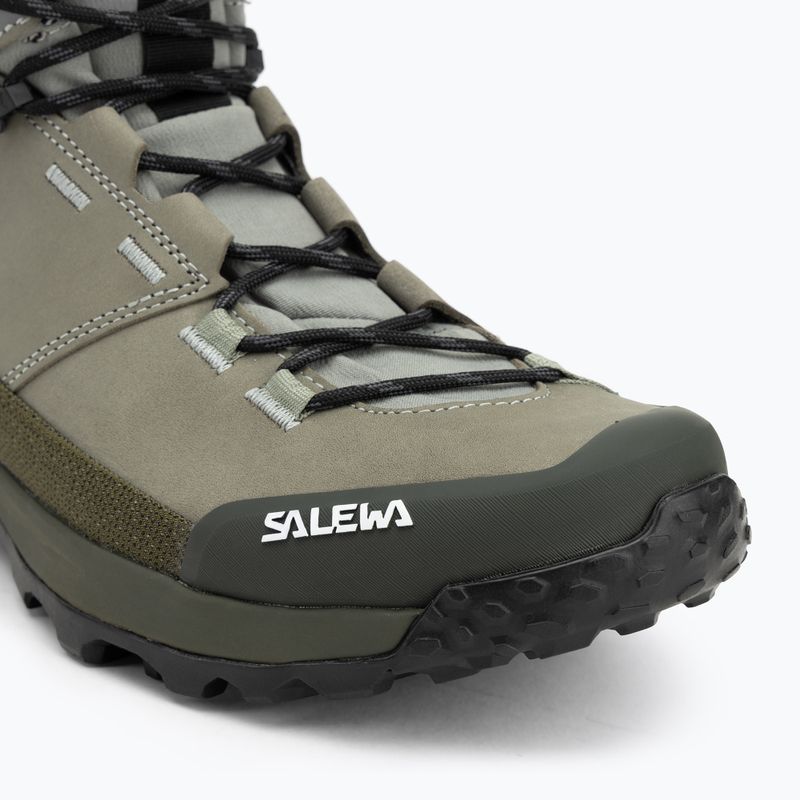 Salewa Herren-Trekkingstiefel Puez Leather Mid Ptx shadow / dark olive 7