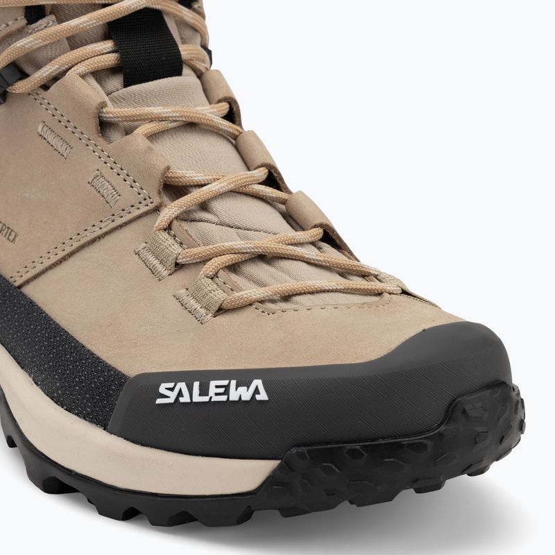Salewa Damen-Trekkingstiefel Puez Leather Mid Ptx quicksand / onyx 7