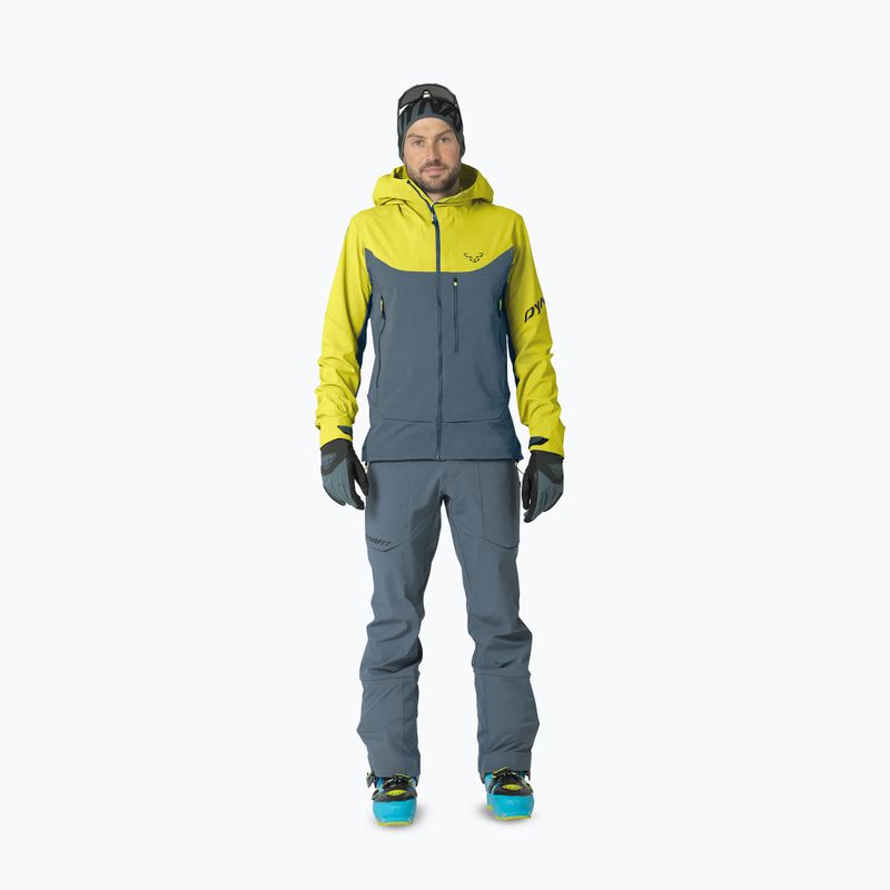 Herren-Skitourenjacke DYNAFIT Radical Softshell golden lime 2