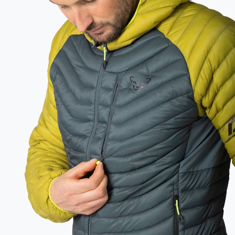 Herren-Daunenjacke DYNAFIT Radical Down RDS Hooded golden lime 5