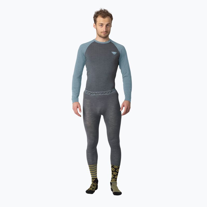 Herren Langarm-Funktionsshirt DYNAFIT Tour Light Merino smoke blue 2