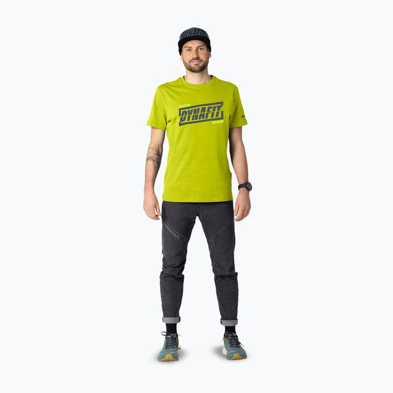 Herren-T-Shirt DYNAFIT Graphic CO golden lime/tabloid 2