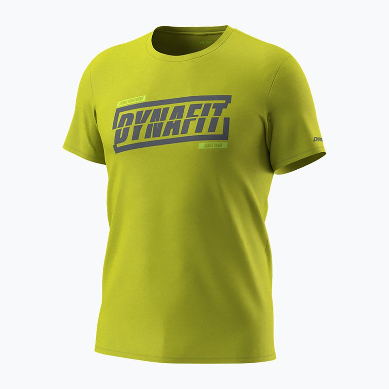 Herren-T-Shirt DYNAFIT Graphic CO golden lime/tabloid 4