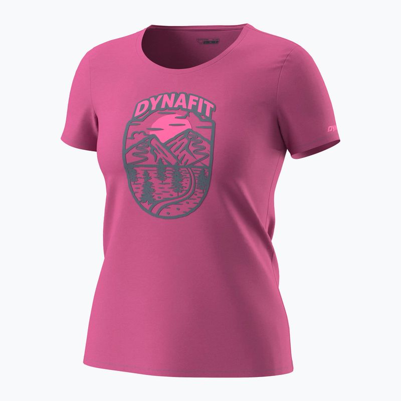Damen-T-Shirt DYNAFIT Graphic Co magenta/horizon 4