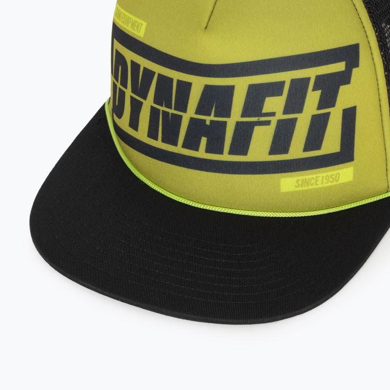 Basecap DYNAFIT Graphic Trucker golden lime/tabloid 3