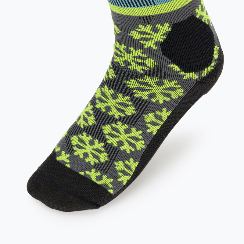 Skisocken DYNAFIT FT Graphic smoke blue 3