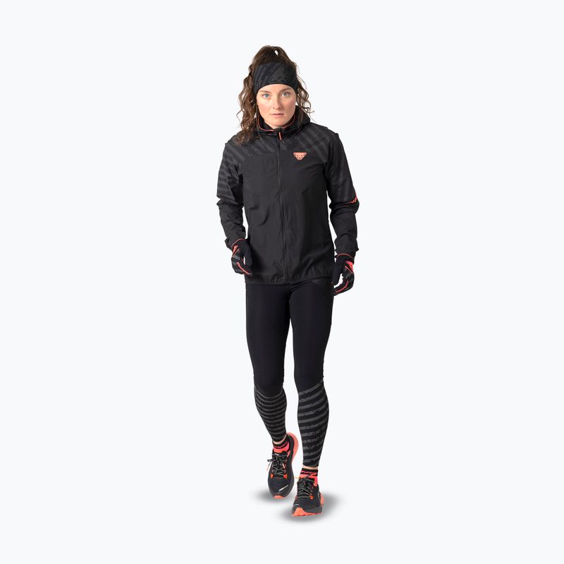 Damen-Laufjacke DYNAFIT Trail Reflective Wind black out/6A10 2