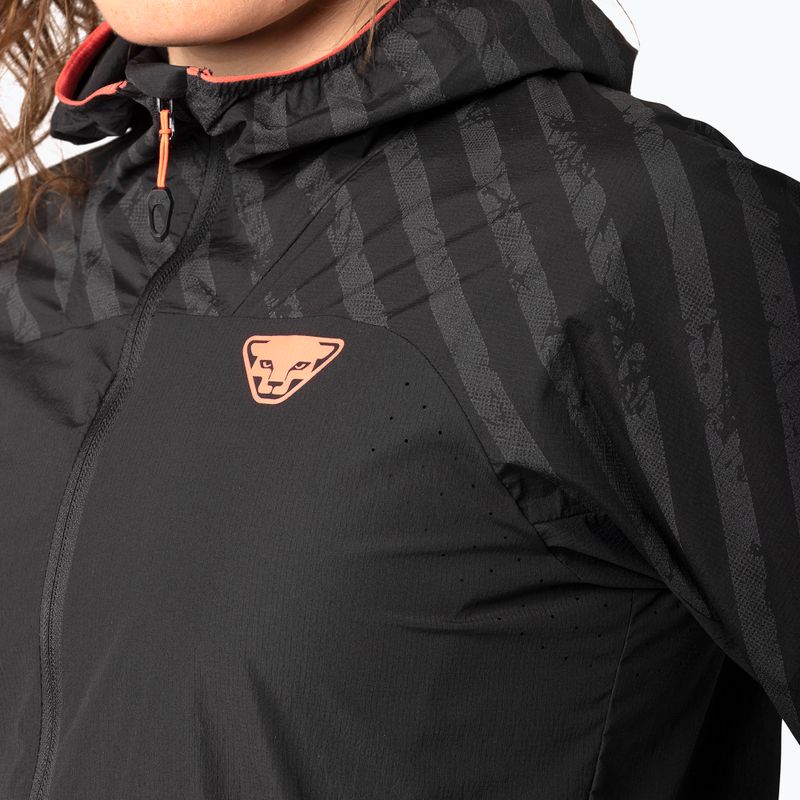 Damen-Laufjacke DYNAFIT Trail Reflective Wind black out/6A10 5