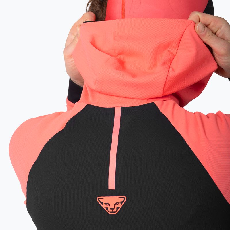 Damen-Laufpullover DYNAFIT Alpine Hooded ultra coral/0910 4