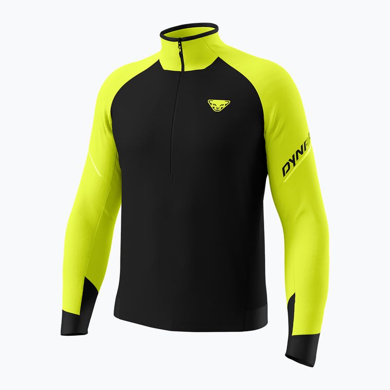 Herren-Laufpullover DYNAFIT Alpine 1/2 Zip Tee ultra yellow/0910 4