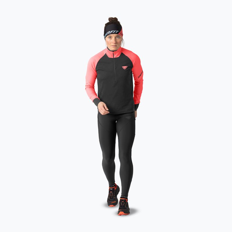 Damen-Laufpullover DYNAFIT Alpine 1/2 Zip Tee ultra coral/0910 2