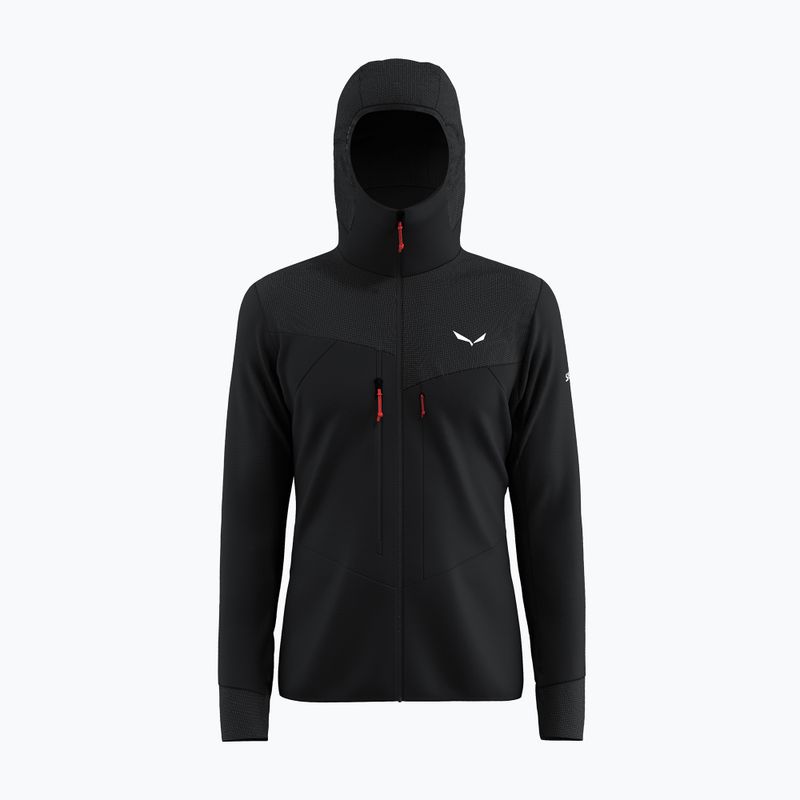 Herren Trekking-Fleece Salewa Agner PL Hooded black out