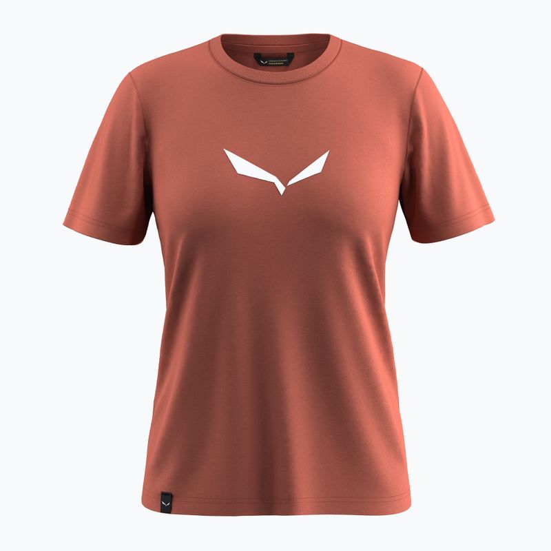 Damen-T-Shirt Salewa Solid Dry etruscan red