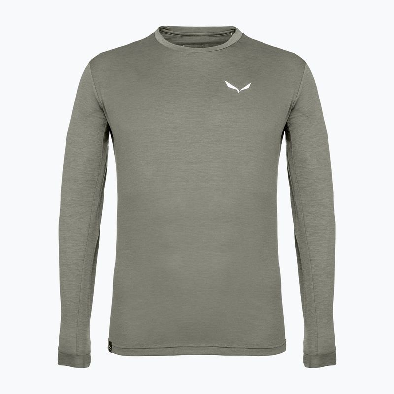 Herren-Longsleeve Salewa Puez Melange Dry faded green melange