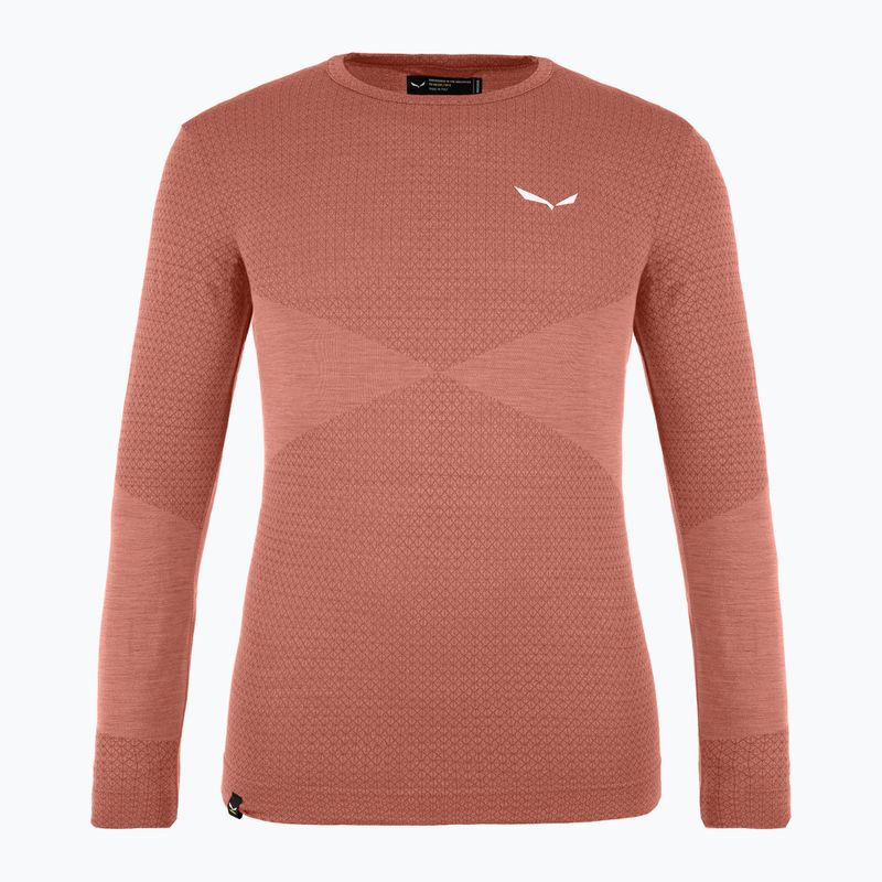 Kinder-Thermoaktivshirt Salewa Zebru Med Warm AMR etruscan red