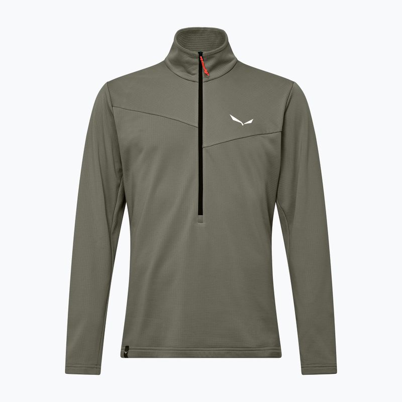 Herren-Trekkingsweatshirt Salewa Puez Cammio Polarlite Half Zip Faded Green