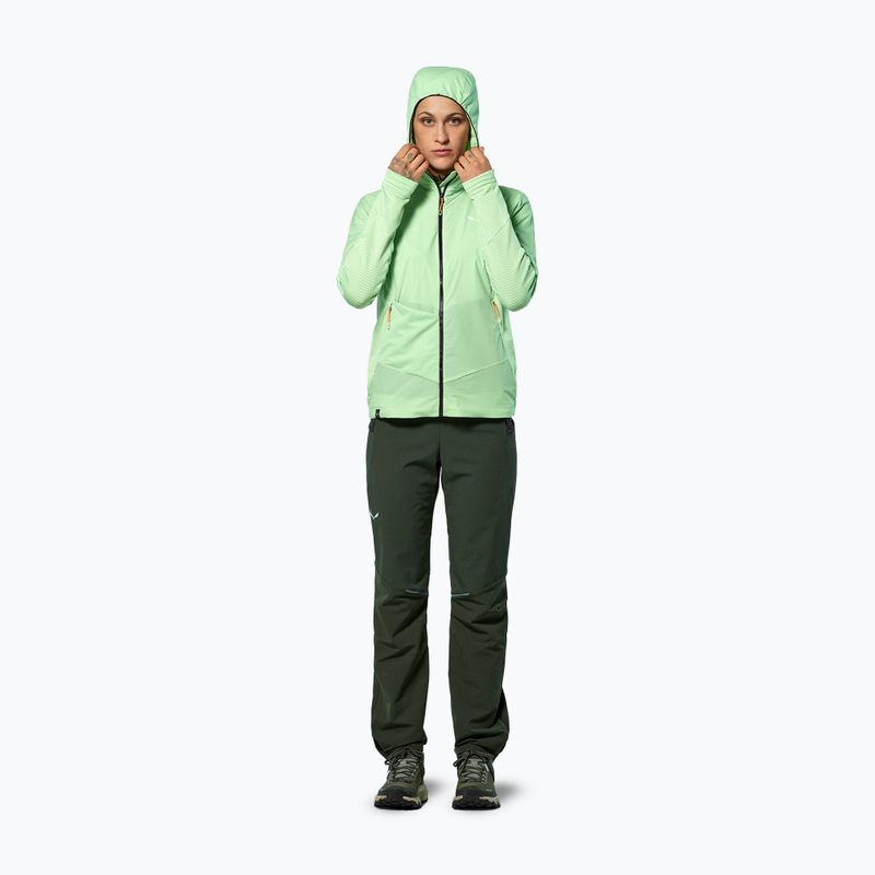 Damen-Windjacke Salewa Pedroc Polarlite Wind Hood pastel green 2