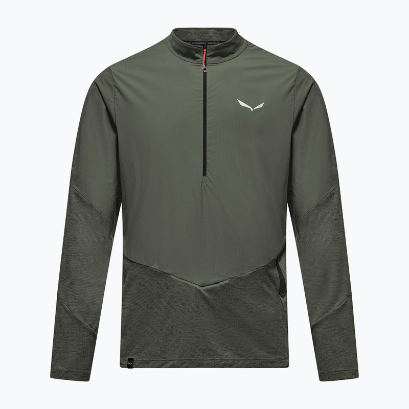 Herren-Longsleeve Salewa Pedroc Dry Wind Half Zip Tee faded green 6