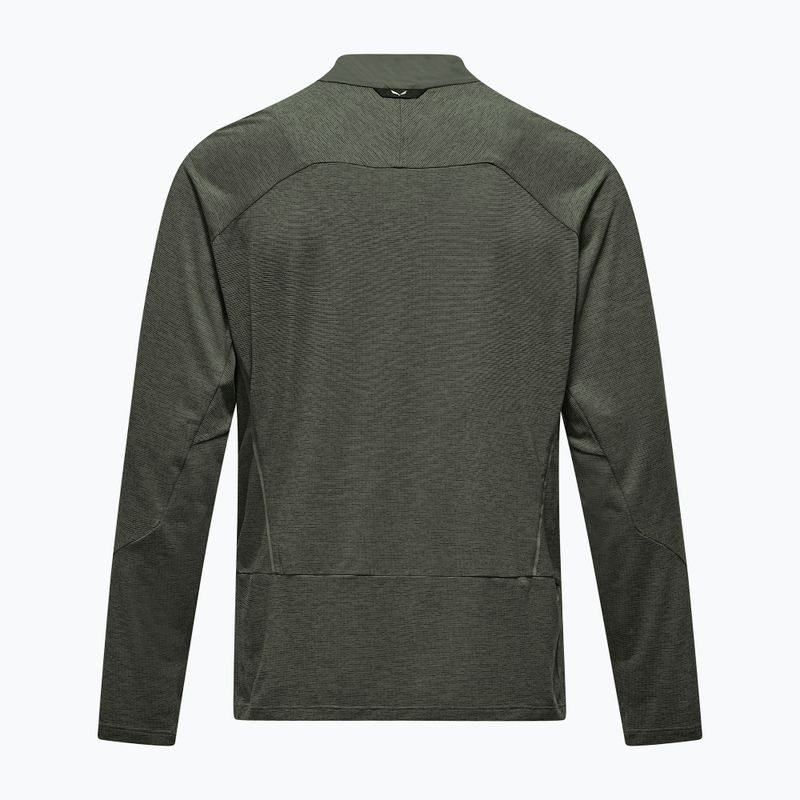 Herren-Longsleeve Salewa Pedroc Dry Wind Half Zip Tee faded green 7