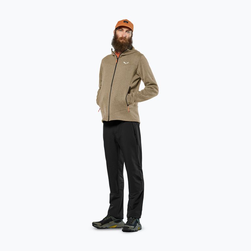 Herren Trekking-Fleecejacke Salewa Puez Rocca Polarlite Hood quicksand 2