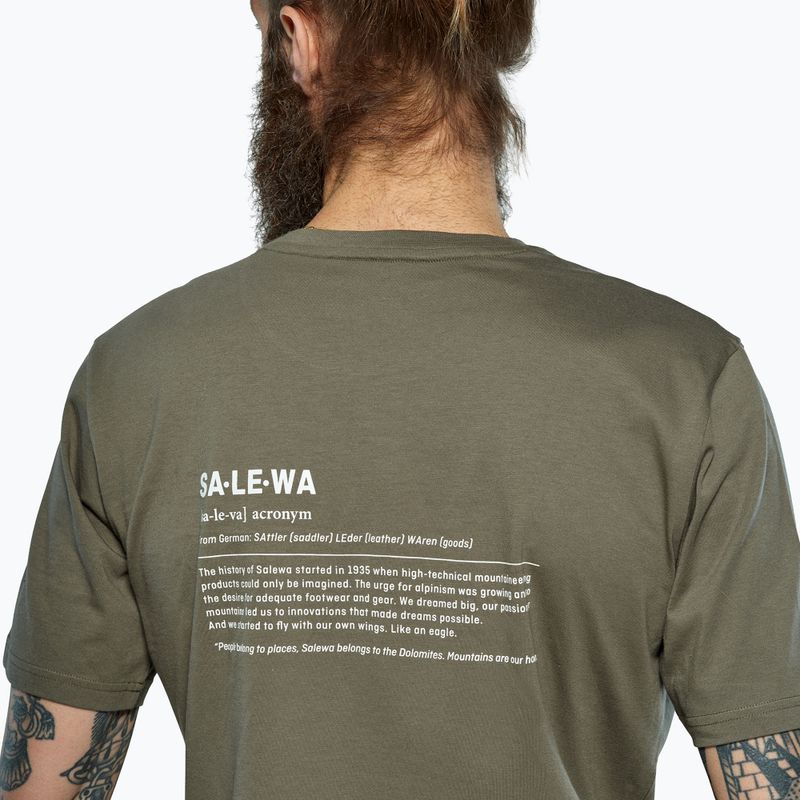 Herren T-Shirt Salewa Eagle Vocab faded green 4