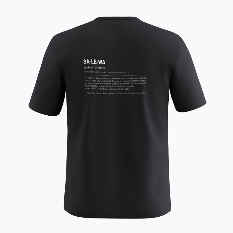 Herren T-Shirt Salewa Eagle Vocab black out 6