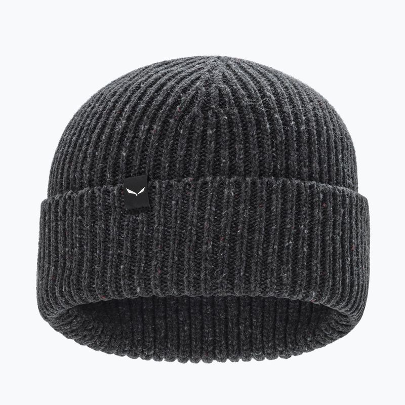 Wintermütze Salewa Re-Zebru Knit dark grey melange