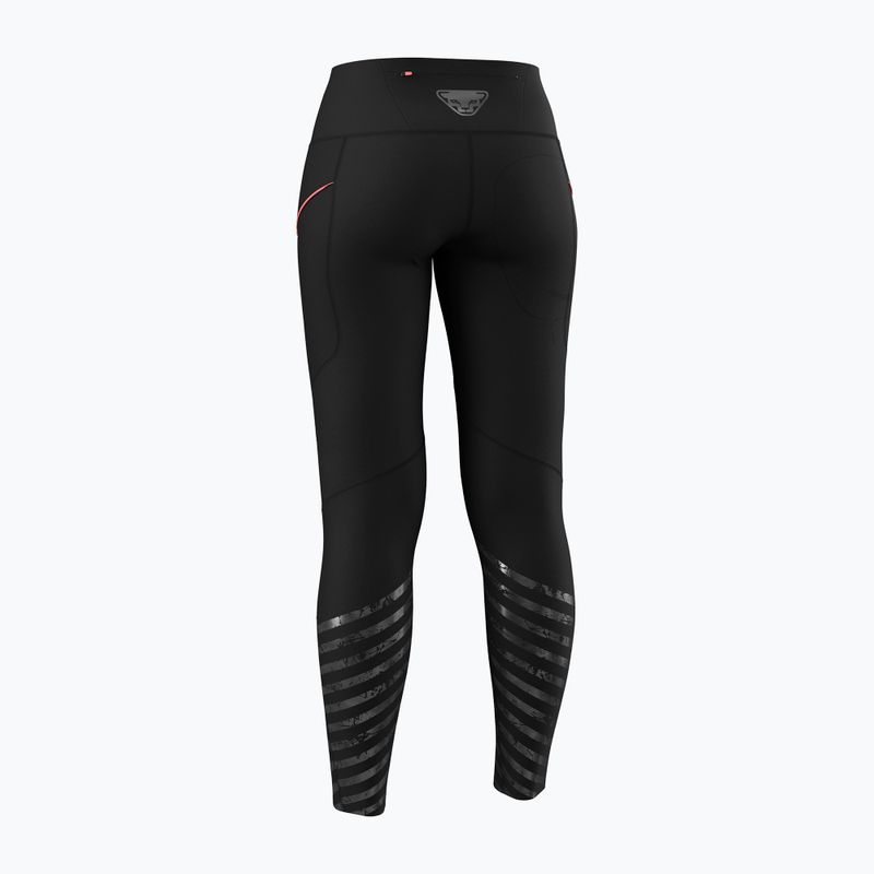 Damen-Laufleggings DYNAFIT Trail Reflective black out 8