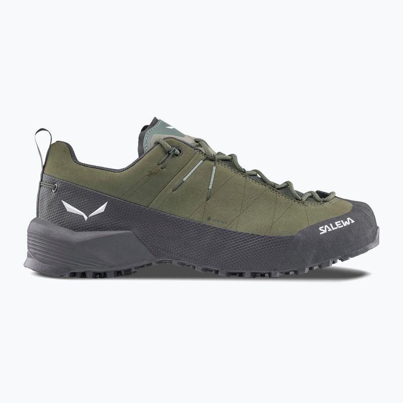Herren Approach-Schuhe Salewa Wildfire Leather 2 GTX faded green/black 9