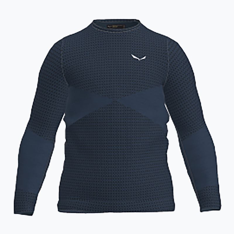 Kinder Thermo-Langarmshirt Salewa Zebru Med Warm AMR pond blue