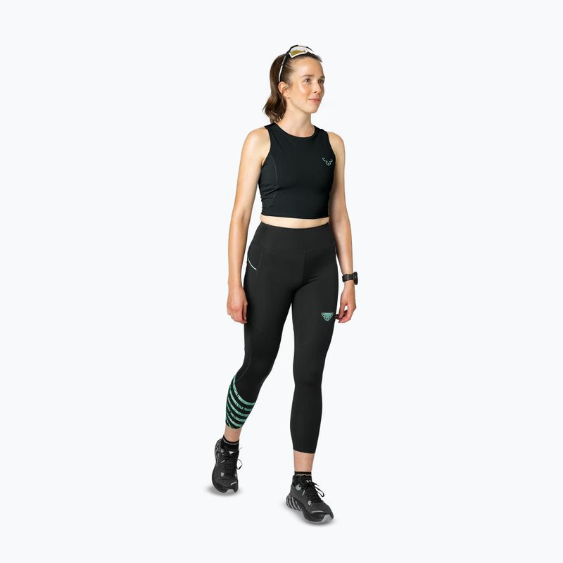 Laufshirt Damen DYNAFIT Trail Crop Top black 2