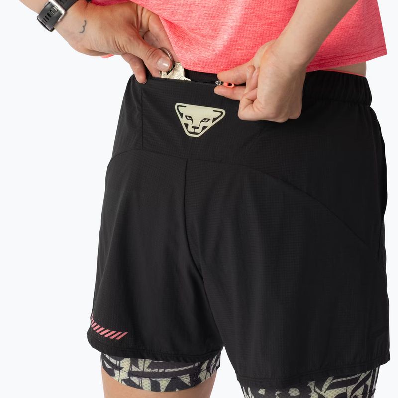 Damen-Laufshorts DYNAFIT Trail 2IN1 black out overcast 4