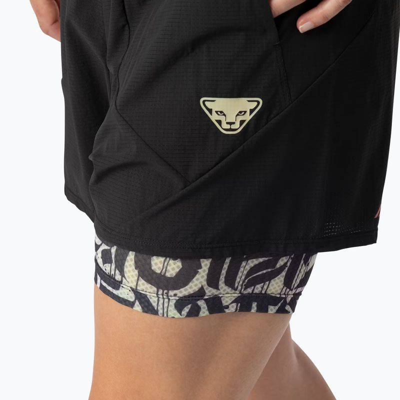 Laufshorts Damen DYNAFIT Trail 2IN1 black out overcast 5