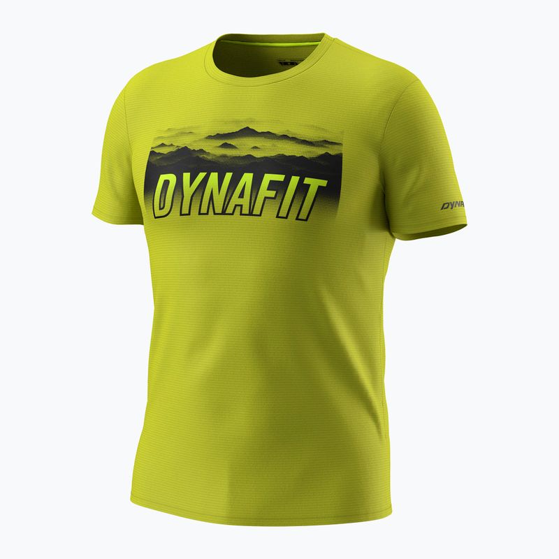 Herren Trekking T-Shirt DYNAFIT Transalper Graphic golden lime/5a30 4