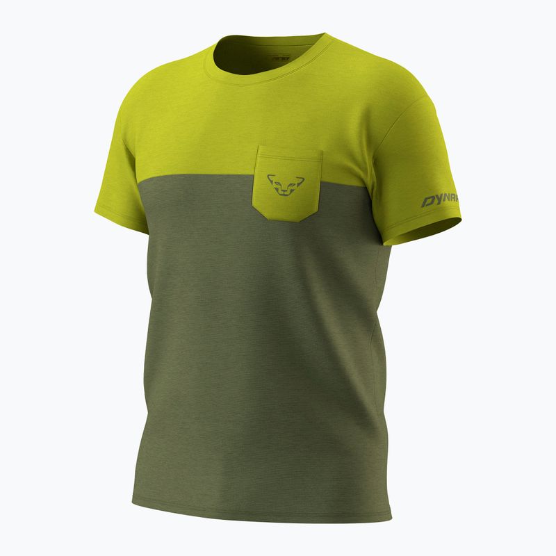 Herren Trekking T-Shirt DYNAFIT Transalper Pocket golden lime/5a40 3