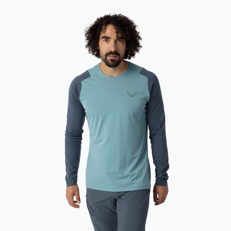 Herren Trekking-Langarmshirt DYNAFIT Transalper smoke blue/0720