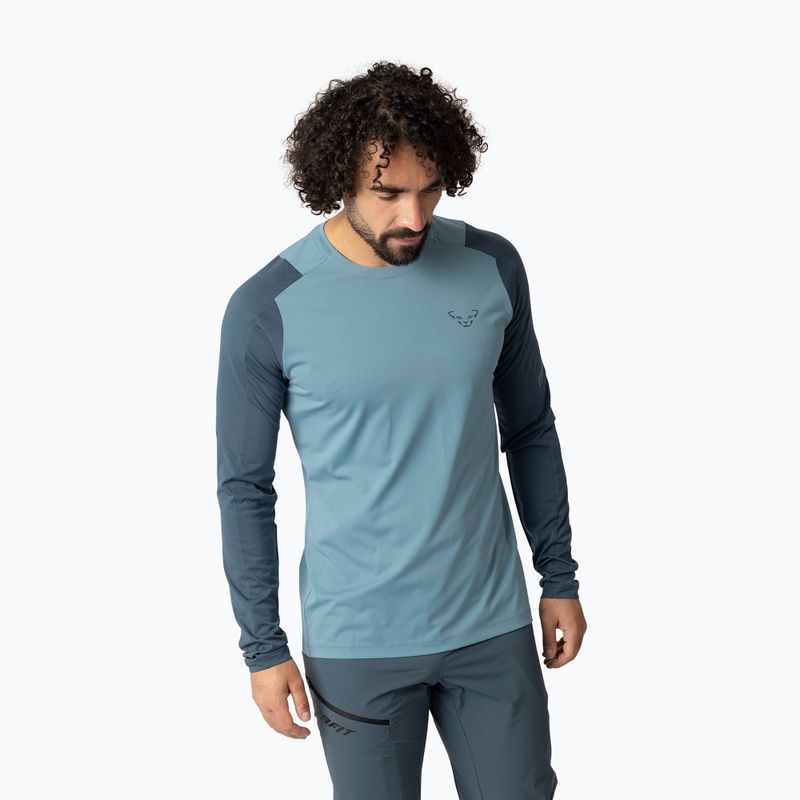 Herren Trekking-Langarmshirt DYNAFIT Transalper smoke blue/0720 3