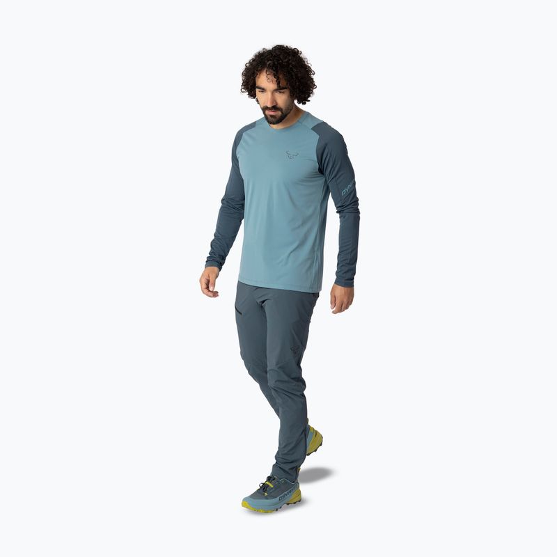 Herren Trekking-Langarmshirt DYNAFIT Transalper smoke blue/0720 4