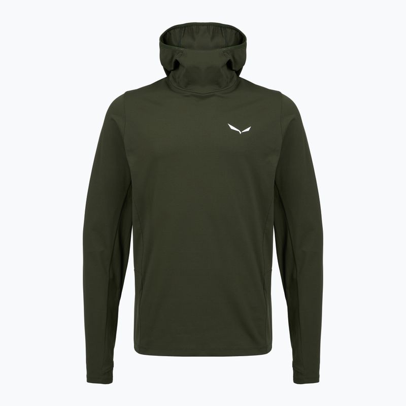 Salewa Puez Sun Hoodie dark olive Herren Trekkingpullover