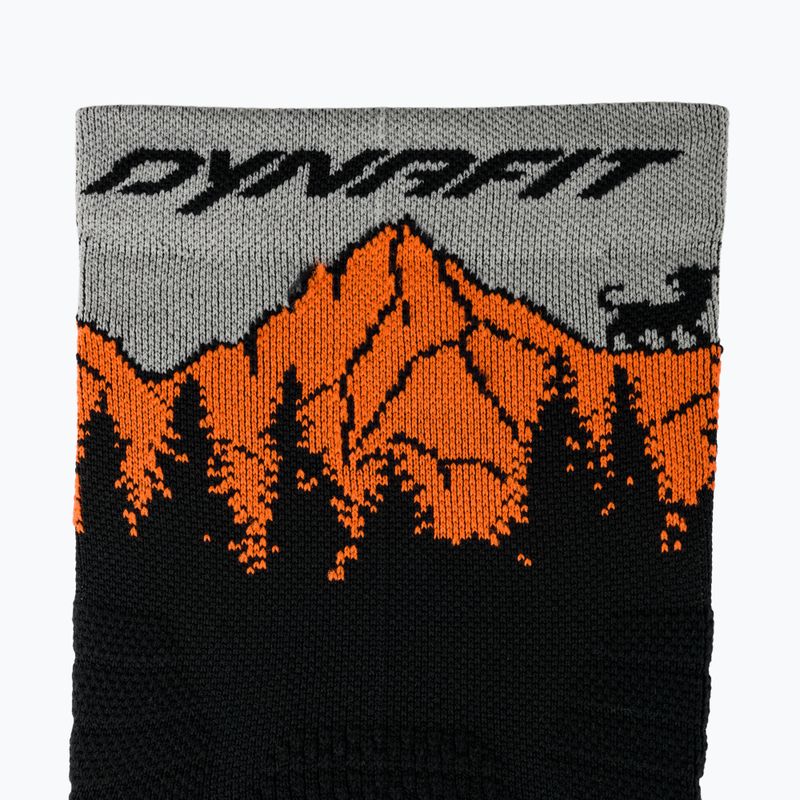 Socken DYNAFIT Traverse Crew black out ultra orange/4220 3