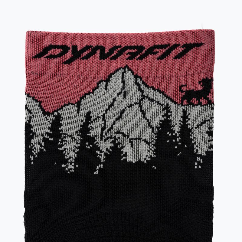 Socken DYNAFIT Traverse Crew black out ultra coral/6a10 3