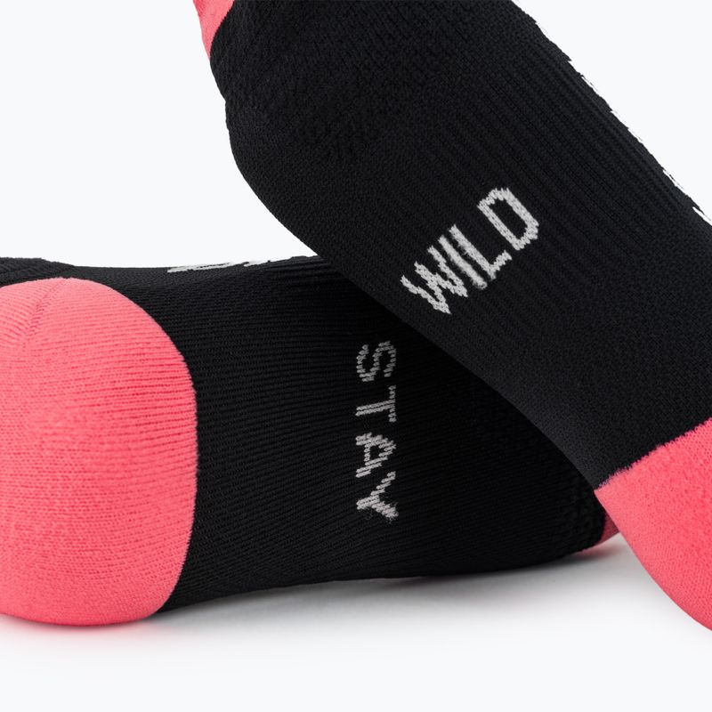 Socken DYNAFIT Traverse Crew black out ultra coral/6a10 6
