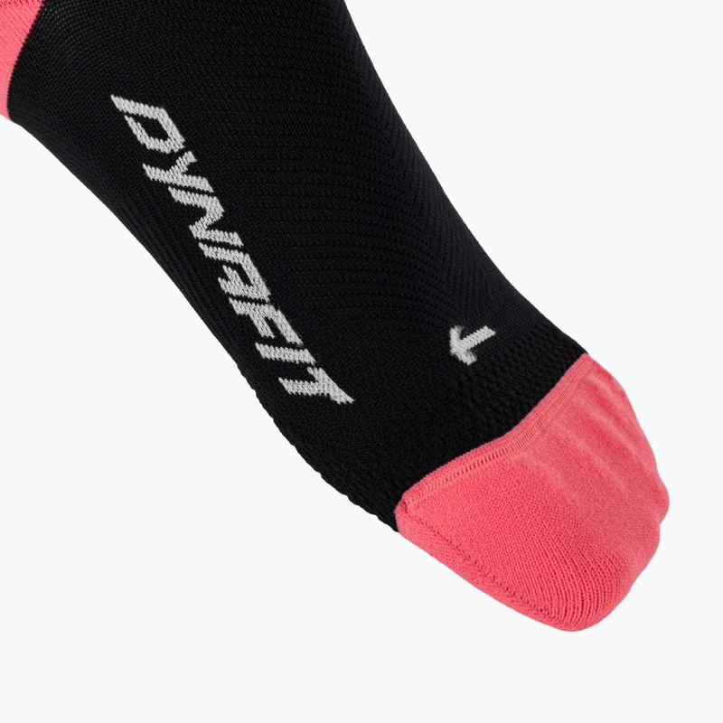 Skisocken DYNAFIT Traverse Mid black out ultra coral/6a10 4