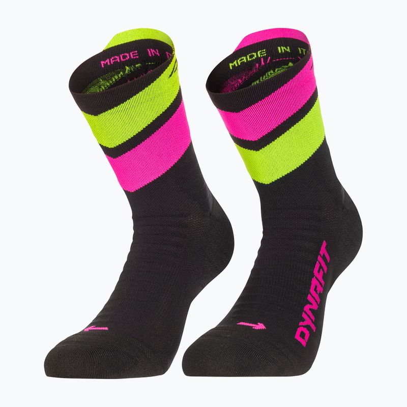 Socken DYNAFIT Ultra Mid black out pink glo/6070 5