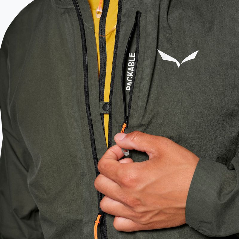 Herren-Regenjacke Salewa Pedroc 2 PTX 2.5 Light faded green 4